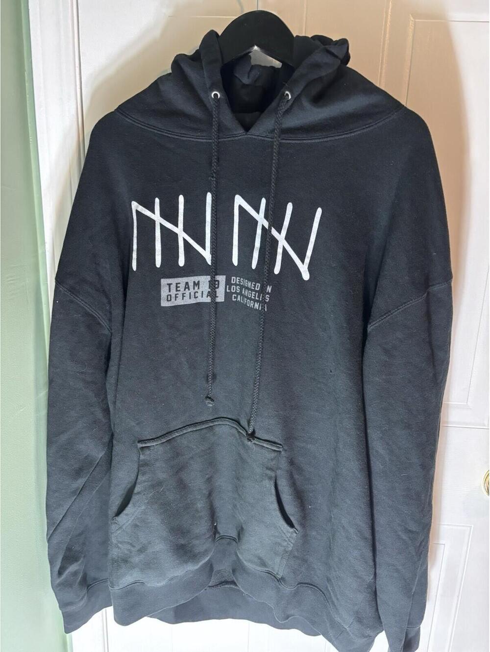 Jake Paul Team 10 Black  Sz 2XL Logo Hoodie